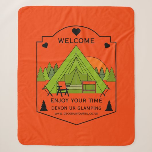 Couverture Sherpa Bell Tent Glamping (Devant)