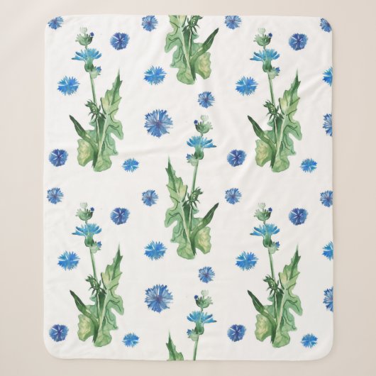 Couverture Sherpa Belle aquarelle motif (Devant)