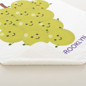 Couverture Sherpa Belle bande de raisins amusante illustration (3/4)