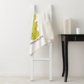 Couverture Sherpa Belle bande de raisins amusante illustration (En situation)