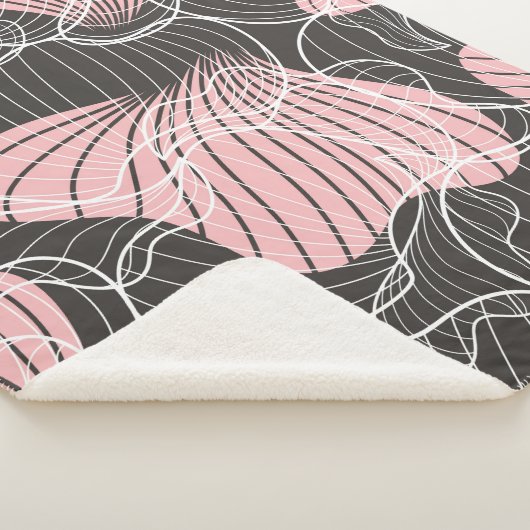 Couverture Sherpa Belle couleur abstrait sans couture motif. Dos (3/4)