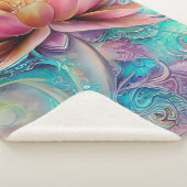 Couverture Sherpa Belle Ethérée Whimsical Lotus Flower (3/4)