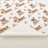 Couverture Sherpa Belle Forêt Animale Automne Motif Art (3/4)