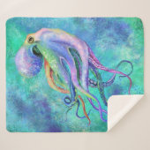 Couverture Sherpa Belle Octopus Sherpa Blanket (Devant (Horizontal))