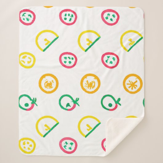 Couverture Sherpa Belle oeuvre Motif. Commandez dès maintenant  (Devant)