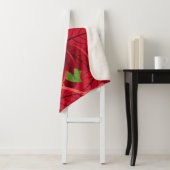 Couverture Sherpa Belle Poinsettia Sherpa Blanket (En situation)