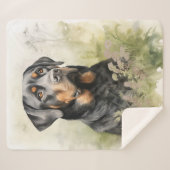 Couverture Sherpa Belle Rottweiler (Devant (Horizontal))