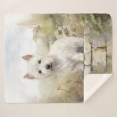 Couverture Sherpa Belle Westie (Devant (Horizontal))