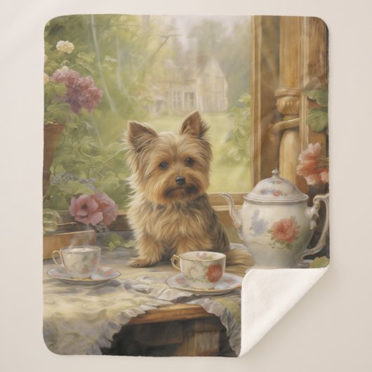 Couverture Sherpa Belle Yorkie (Devant)