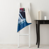 Couverture Sherpa Belles fleurs et cascade (En situation)