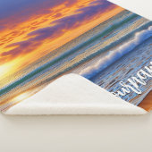 Couverture Sherpa belles plages et eaux claires coucher de soleil (3/4)