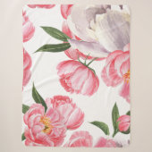 Couverture Sherpa Belles Roses (Devant)