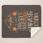 Couverture Sherpa Bénédiction d'automne et de récolte (Devant (Horizontal))