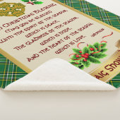 Couverture Sherpa Bénédiction de Noël irlandaise avec Tartan nationa (3/4)