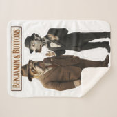 Couverture Sherpa Benjamin and buttons detective duo fleece blanket (Devant (Horizontal))