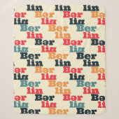 Couverture Sherpa Berlin creative pattern. (Devant)