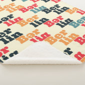 Couverture Sherpa Berlin creative pattern. (3/4)