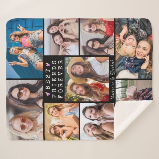 Couverture Sherpa BEST AMIS D'AUJOURD'HUI Photo Collections Noms (Devant (Horizontal))