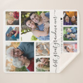 Couverture Sherpa Best Great Grandma Ever 10 Photo Collage  (Devant (Horizontal))