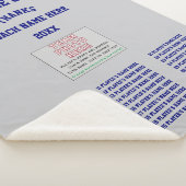 Couverture Sherpa Best Lacrosse Coach Cadeaux, TOUS Joueurs, Équipe  (3/4)