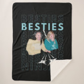 Couverture Sherpa Besties Friendiversaire Sherpa Blanket (Reine) (Devant)