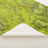 Couverture Sherpa Béton vert bétonné, art, décoration maison, fond (3/4)