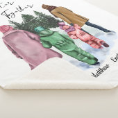 Couverture Sherpa Better Together Winter Famille 4 avec des noms (3/4)
