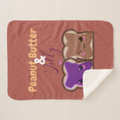 Couverture Sherpa Beurre d'arachide et amour de la gelée (Devant (Horizontal))