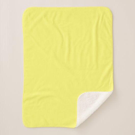 Couverture Sherpa Beurre jaune (Devant)