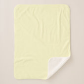 Couverture Sherpa Beurre jaune uni | Classic Elegant (Devant)