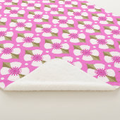 Couverture Sherpa Beurre rose (3/4)
