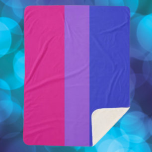 Couverture Sherpa Bi Pride Cozy