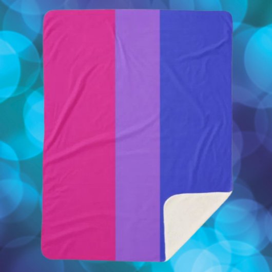 Couverture Sherpa Bi Pride Cozy 