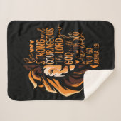 Couverture Sherpa Bible chrétienne Verse Joshua 1:9 Lion (Devant (Horizontal))