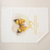 Couverture Sherpa Bible du papillon chrétien pour les femmes Verse : (Devant (Horizontal))