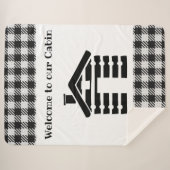Couverture Sherpa Bienvenue à notre Cabine Sherpa Blanket (Devant (Horizontal))