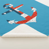 Couverture Sherpa Big American Flag Ancre (3/4)