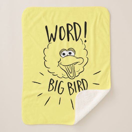 Couverture Sherpa Big Bird Skate Logo - Word! Big Bird (Devant)