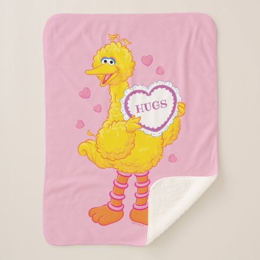 Couverture Sherpa Big Bird Valentine (Devant)