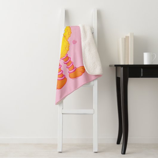 Couverture Sherpa Big Bird Valentine (En situation)