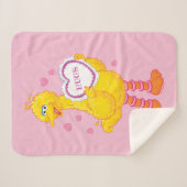 Couverture Sherpa Big Bird Valentine (Devant (Horizontal))