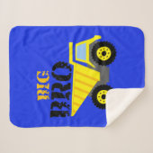 Couverture Sherpa Big Bro Construction Camion à vidange jaune (Devant (Horizontal))