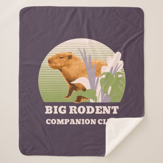 Couverture Sherpa Big Rodent Companion Club Capybara (Devant)