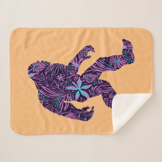 COUVERTURE SHERPA BIGFOOT FLORAL (Devant (Horizontal))