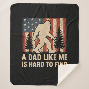 Couverture Sherpa Bigfoot Patriotique Un Papa Comme Moi Est Dur à Tr