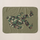 Couverture Sherpa Bigfoot Sasquatch Camo (Devant (Horizontal))
