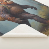 Couverture Sherpa Bigfoot Sasquatch hiking Sherpa Blanket (3/4)