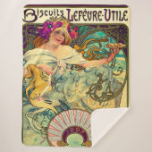 Couverture Sherpa Biscuits Lefevre-Utile par Alphonse Mucha (1896) (Devant)