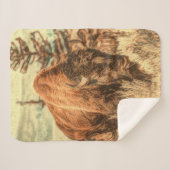 Couverture Sherpa Bison sauvage des bois (Devant (Horizontal))
