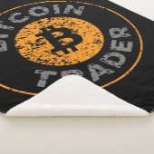 Couverture Sherpa Bitcoin Trader Grunge Texte Cercle Plan Noir (3/4)